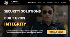 Desktop Screenshot of chiefprotectiveservices.com